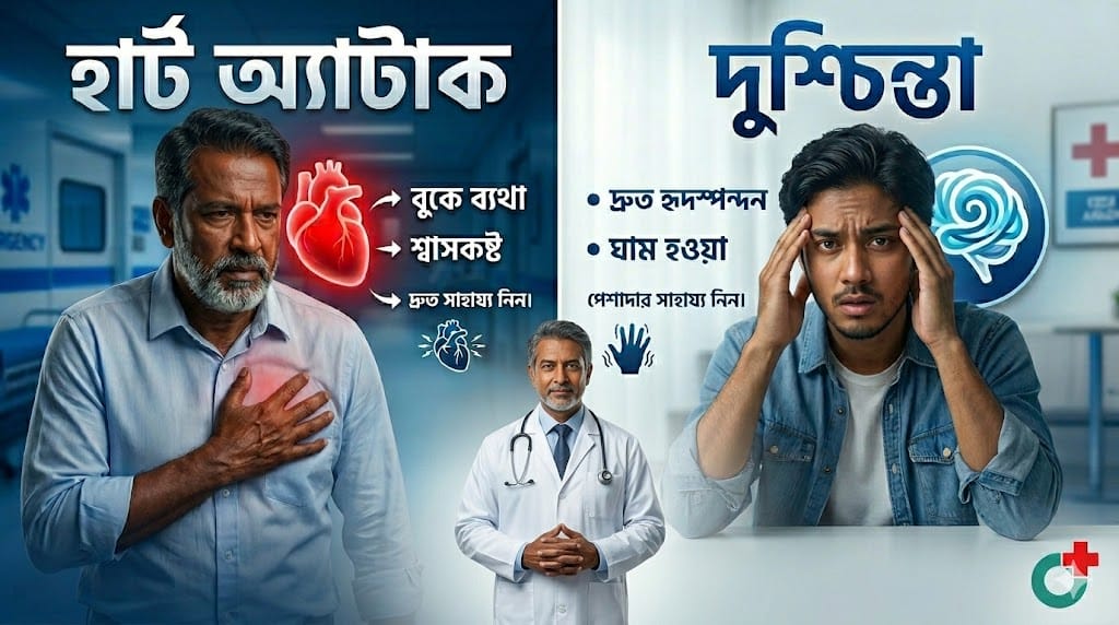 Anxiety আর হার্ট অ্যাটাক—পার্থক্য কী?