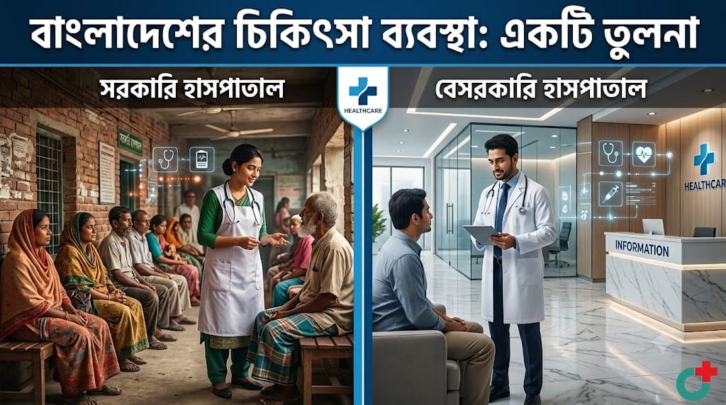 সরকারি বনাম বেসরকারি হাসপাতাল: কোনটি আপনার জন্য উপযুক্ত?
