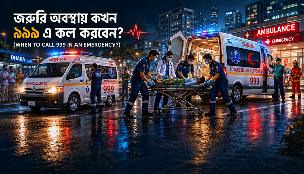 জরুরি অবস্থায় কখন ৯৯৯ এ কল করবেন?